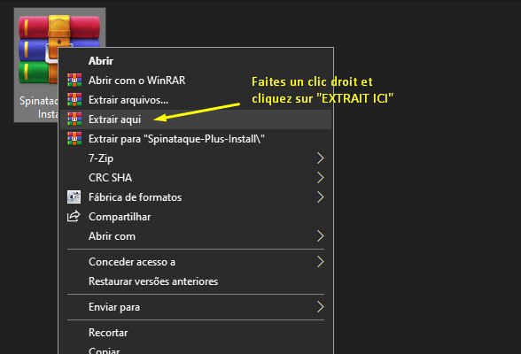 Como instalar o Spin Ataque - PASSO 1 - Descompactar arquivos.