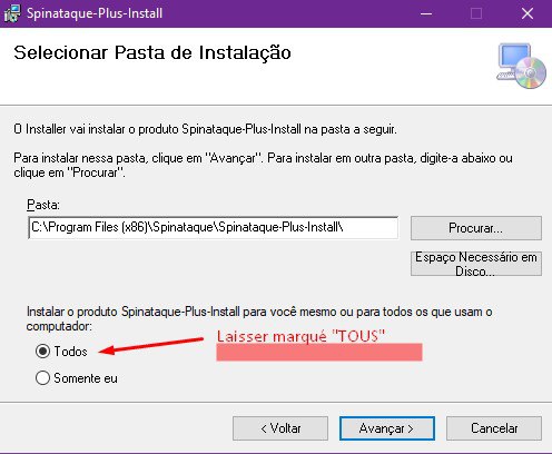 Como instalar o Spin Ataque - PASSO 5 - Tipo de utilizador.