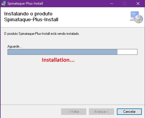 How to install Spin Ataque - STEP 8 - Wait for installation.